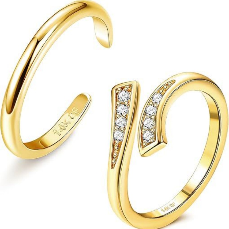 Body Jewelry Stores - 14 Ayar Altın Kaplama Ayarlanabilir Zirkon
