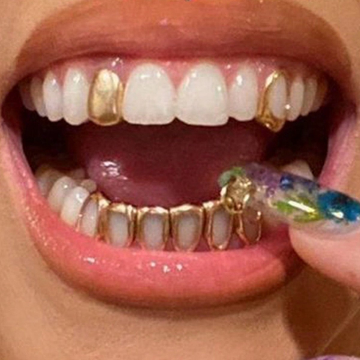 Body Jewelry Stores - Sıcak Fırsat Altı Delikli Düz Dişli