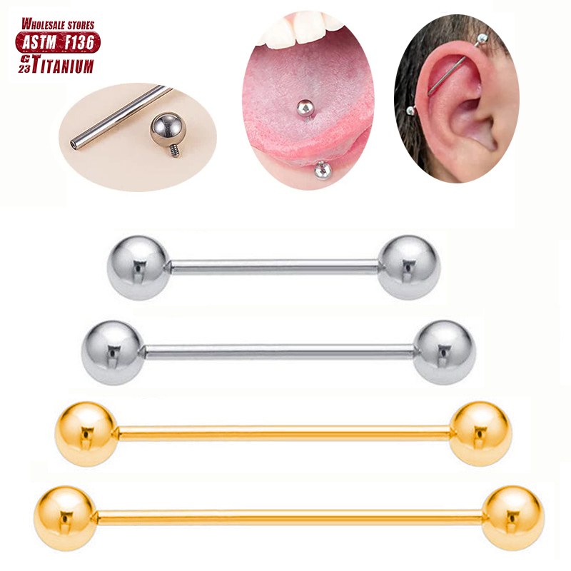 F136 Titanyum Piercing 14G Bar - Tongue Barbell Straight incelemesi ve fiyatı