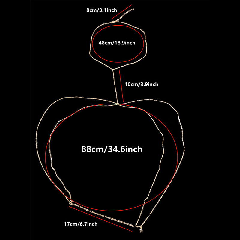 Vücut Takı Seksi Göğüs Zinciri - Body Jewelry Stores incelemesi ve fiyatı