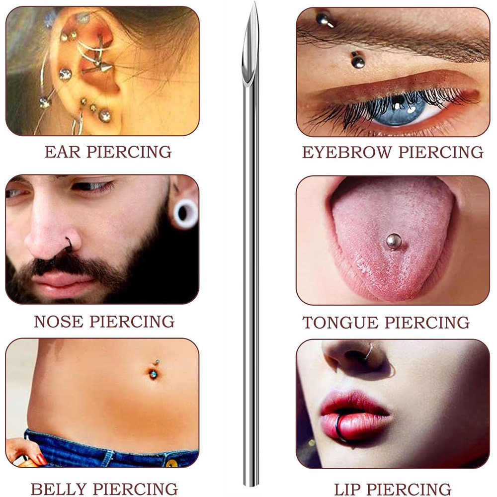 10-1000 adet vücut piercing iğ - Body Jewelry Tattoo incelemesi ve fiyatı
