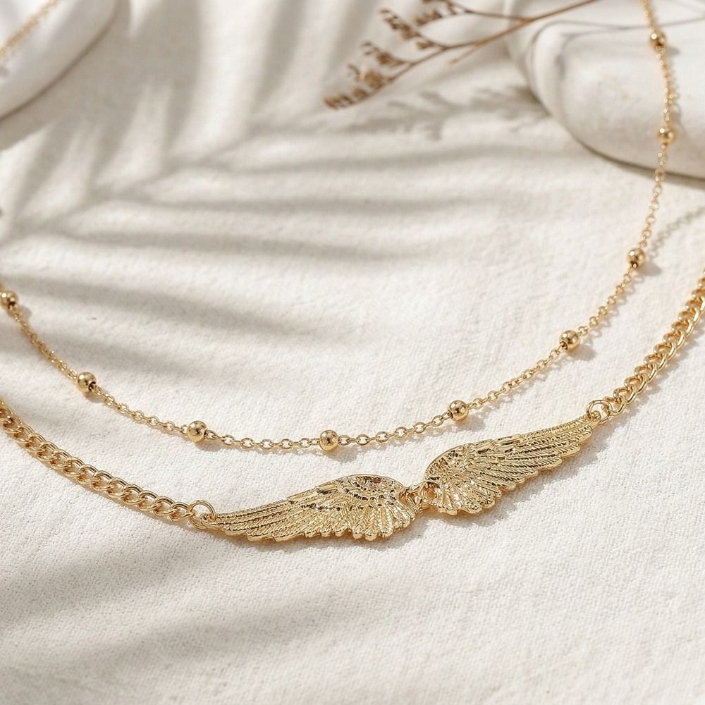 Hediye Şık Çift Katmanlı Kanat - Body Jewelry Chain incelemesi ve fiyatı