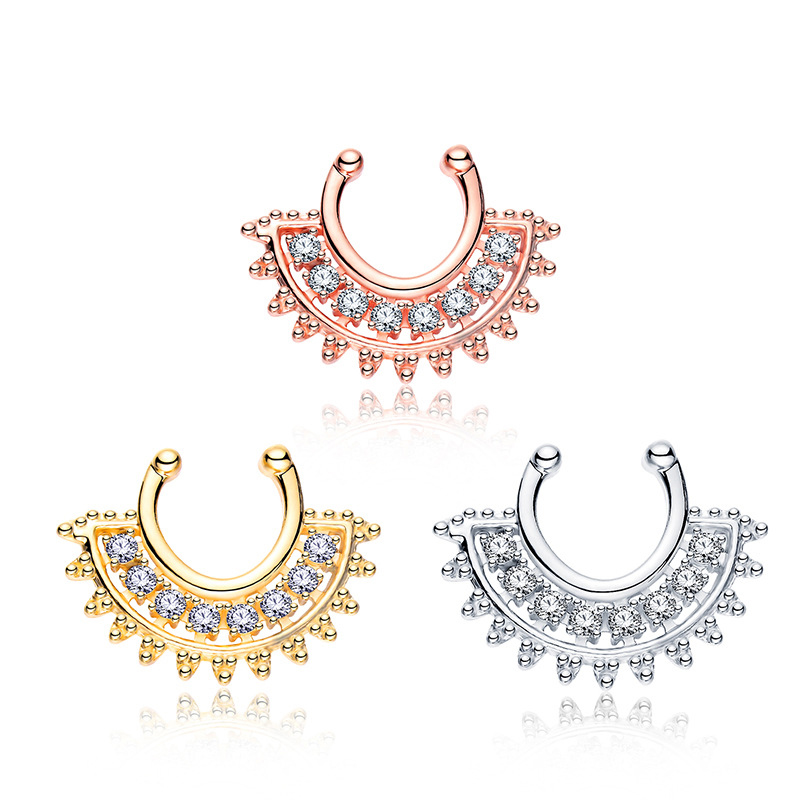 1 adet U tipi sahte Septum Cli - Body Jewelry Metal Types incelemesi ve fiyatı