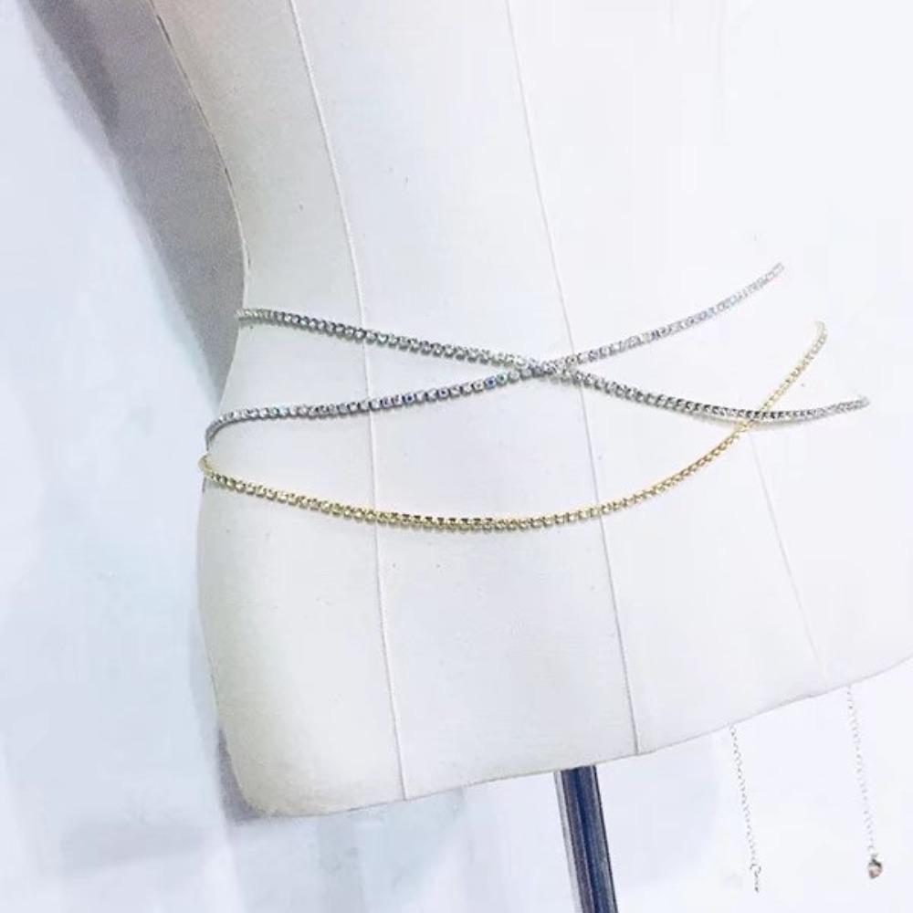 Seksi Moda Parlak Su Matkap Pe - Body Jewelry Chain incelemesi ve fiyatı