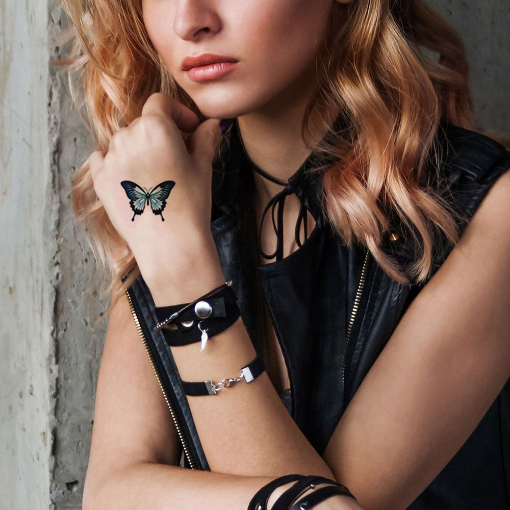 12 adet su geçirmez kelebek de - Body Jewelry Tattoo incelemesi ve fiyatı