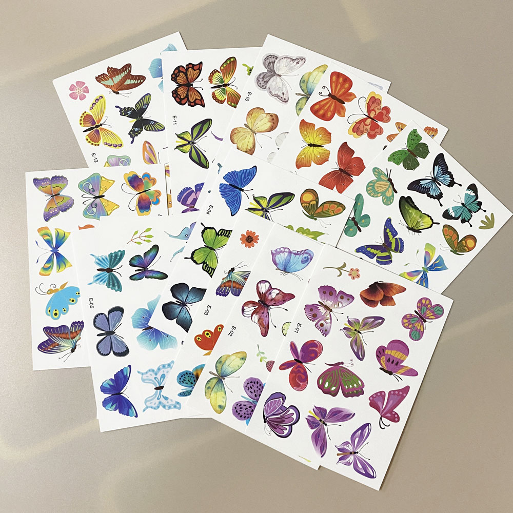12 adet su geçirmez kelebek de - Body Jewelry Tattoo incelemesi ve fiyatı