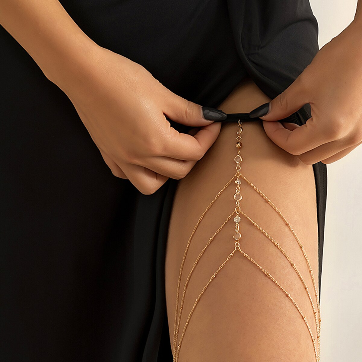 Boho elastik bant kristal baca - Body Jewelry Types incelemesi ve fiyatı