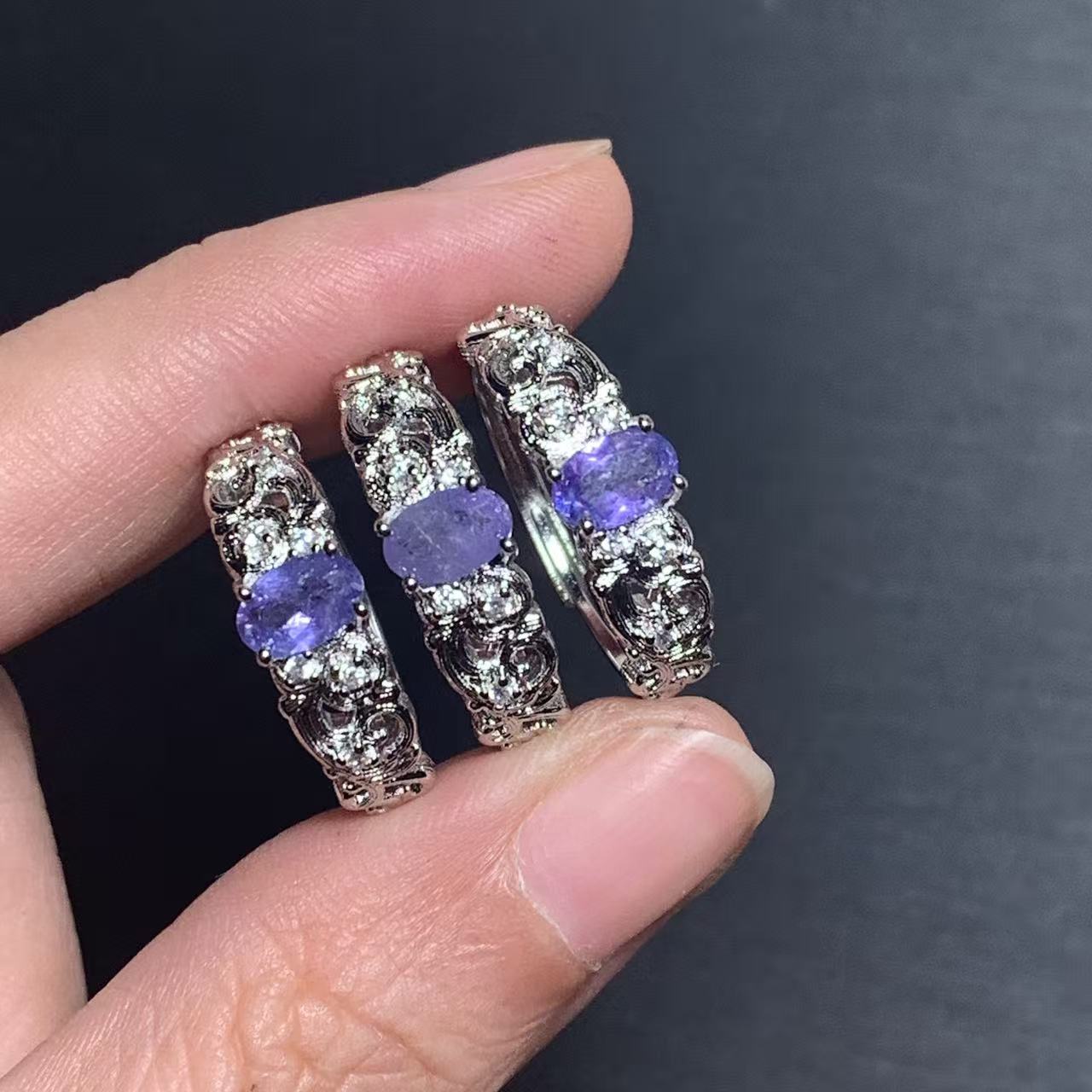 Doğal Tanzanit Yüzük Ayarlanab - Body Jewelry Wholesale incelemesi ve fiyatı