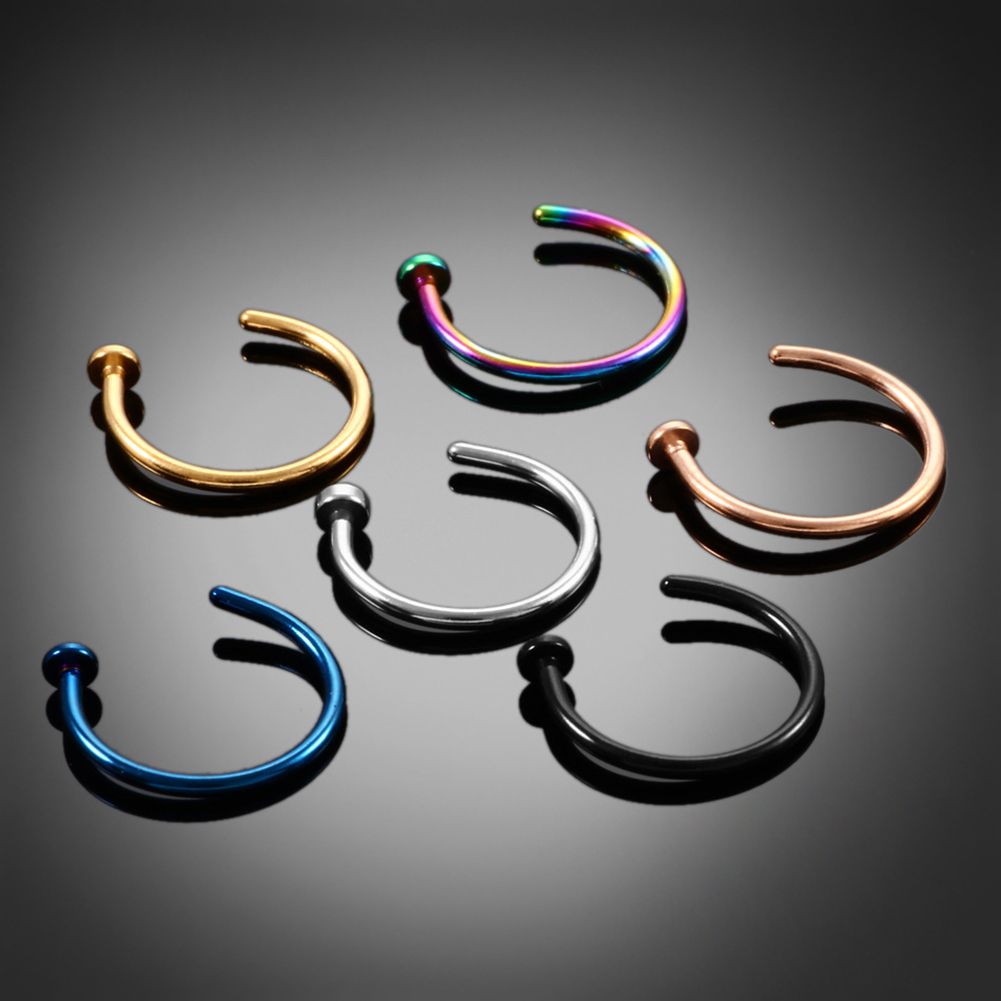 10 Adet İnce Paslanmaz Çelik K - Body Jewelry Stores incelemesi ve fiyatı