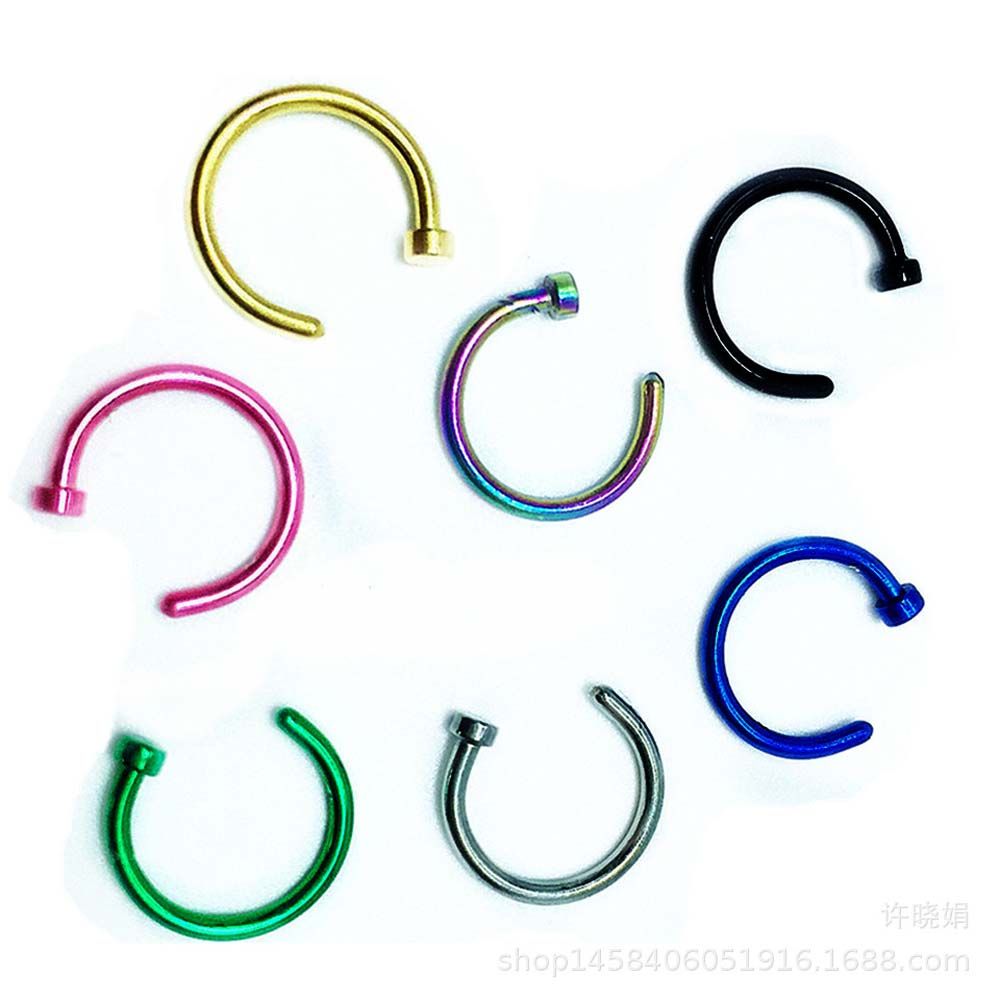 10 Adet İnce Paslanmaz Çelik K - Body Jewelry Stores incelemesi ve fiyatı