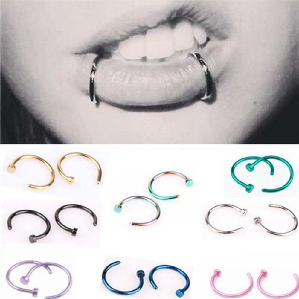 10 Adet İnce Paslanmaz Çelik K - Body Jewelry Stores incelemesi ve fiyatı