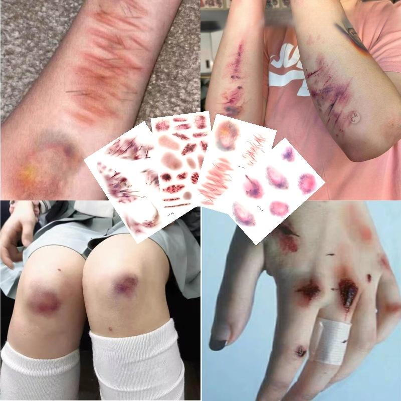 4 yaprak Cadılar Bayramı Yara  - Body Jewelry Tattoo incelemesi ve fiyatı