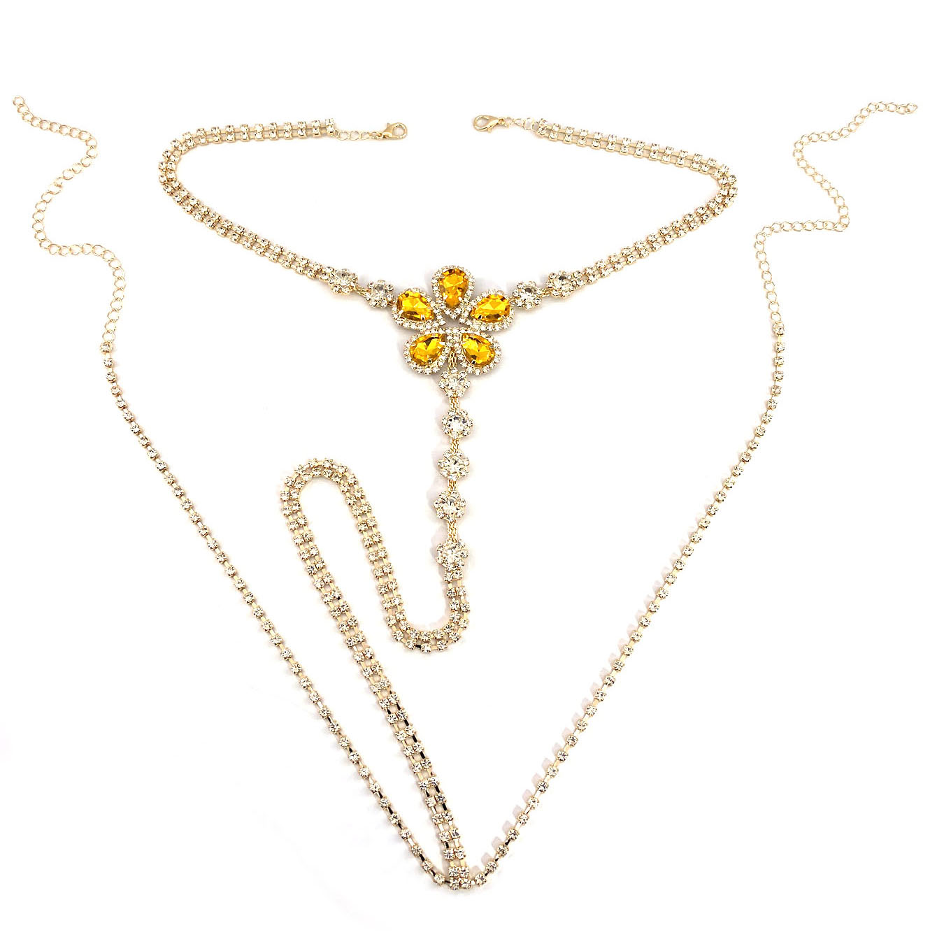 1 adet çiçek şekilli seksi Rhi - Body Jewelry Chain incelemesi ve fiyatı