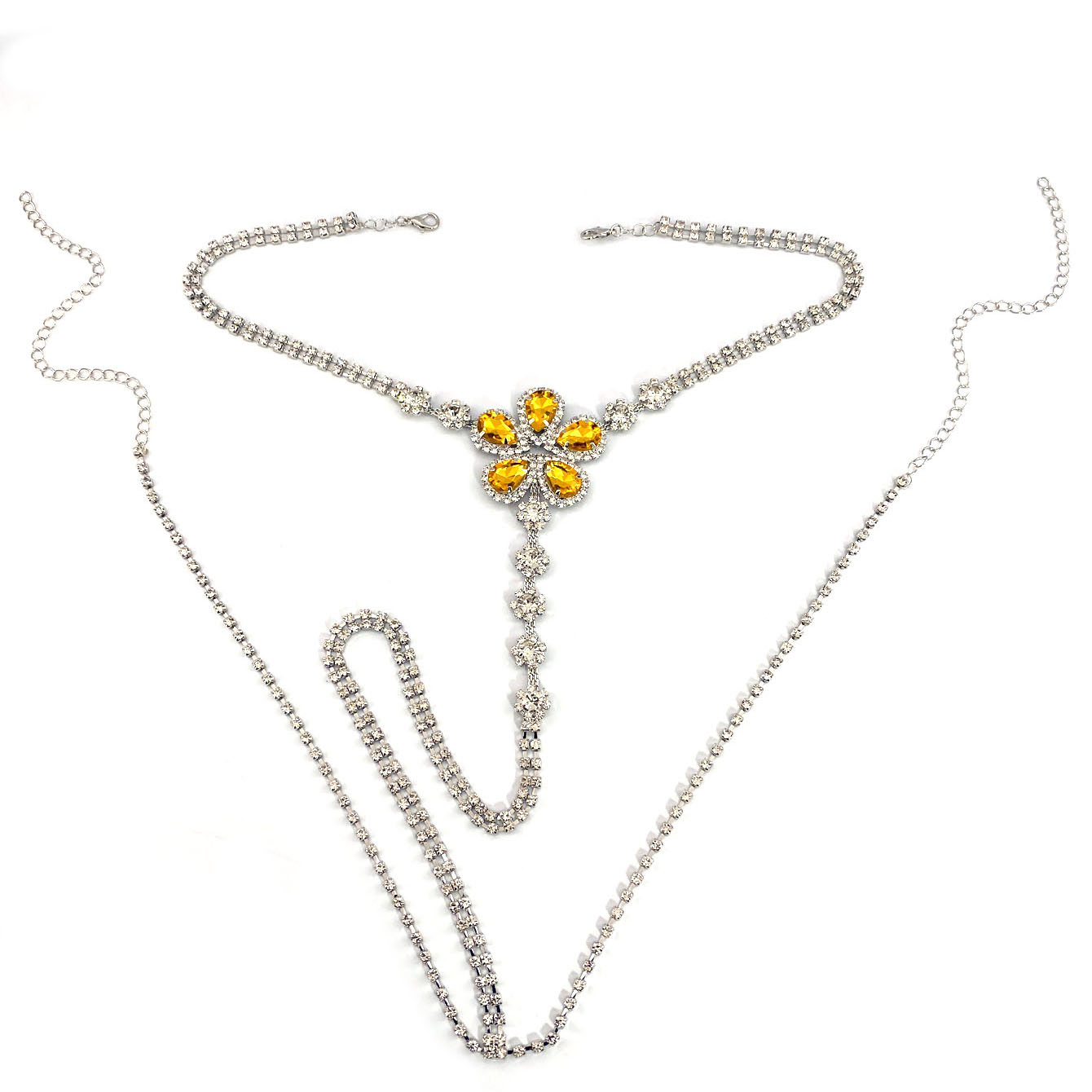 1 adet çiçek şekilli seksi Rhi - Body Jewelry Chain incelemesi ve fiyatı